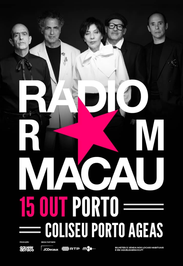 Cartaz de Rádio Macau em Coliseu Porto Ageas — Sala Principal
