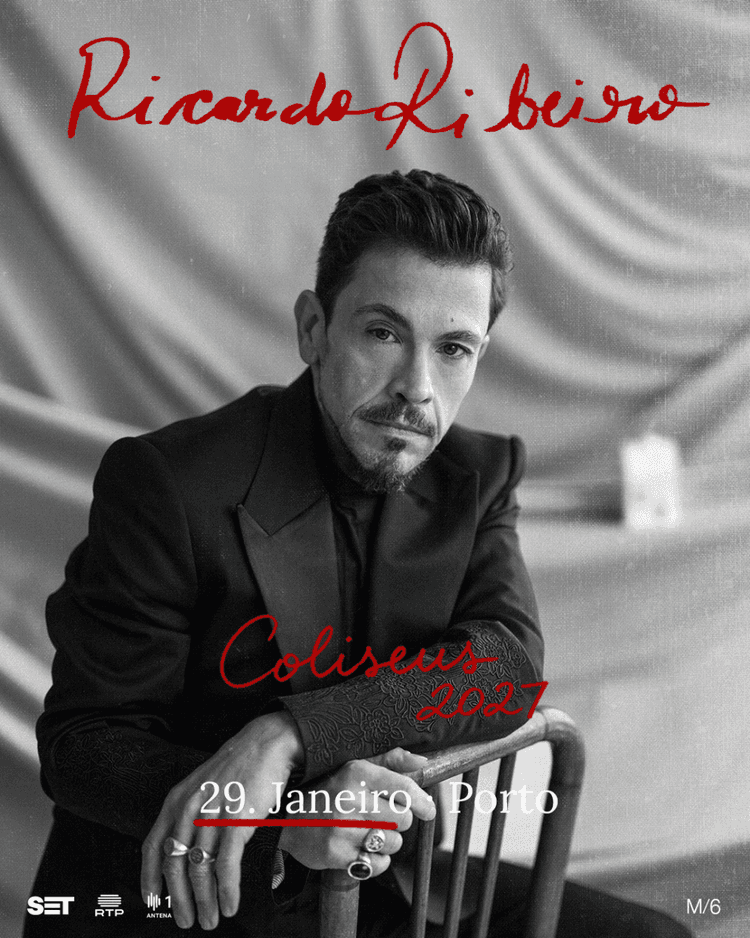 Cartaz de Ricardo Ribeiro em Coliseu Porto Ageas — Sala Principal