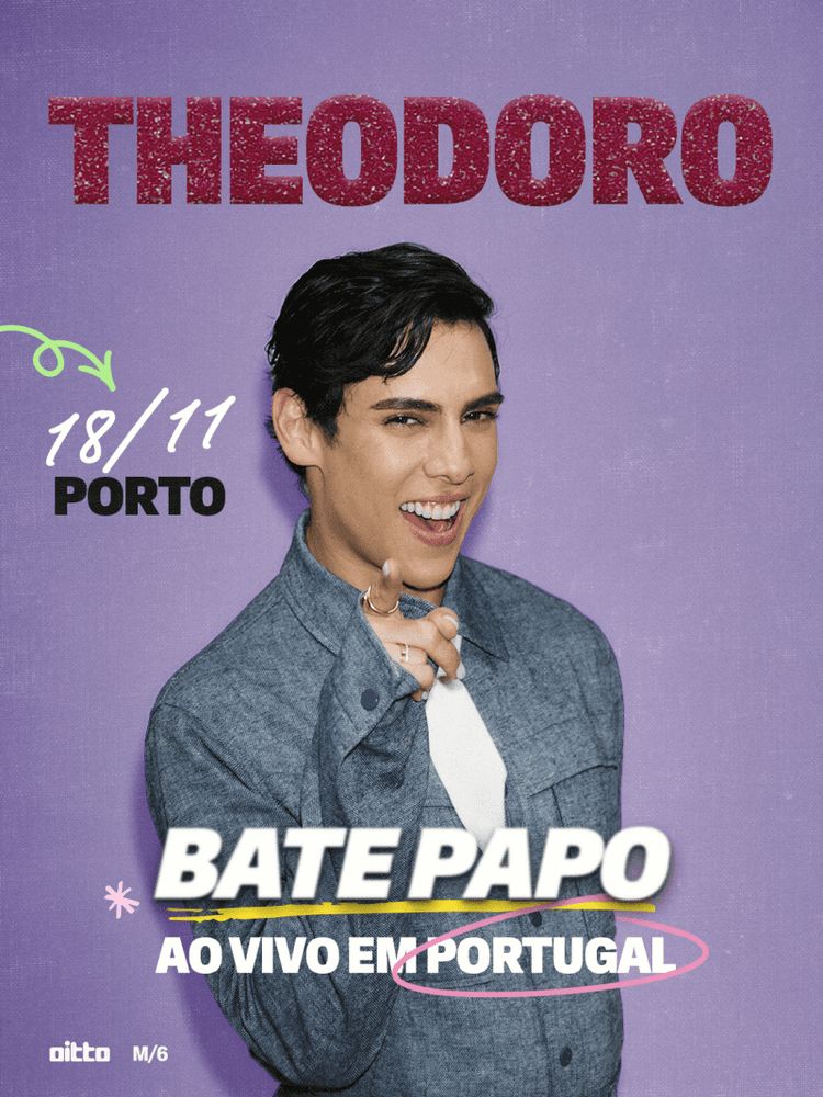 Cartaz de Bate Papo com Theo em Coliseu Porto Ageas — Sala Principal