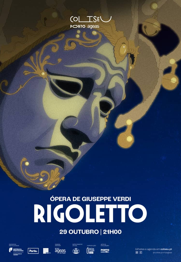 Cartaz de Rigoletto, Giuseppe Verdi em Coliseu Porto Ageas