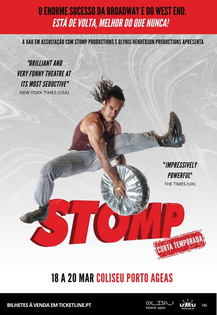 Cartaz de STOMP em Coliseu Porto Ageas — Sala Principal