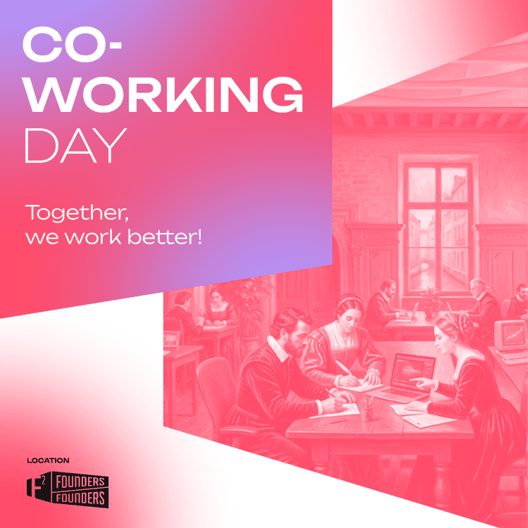 Cartaz de COWORKING DAY em Founders Founders