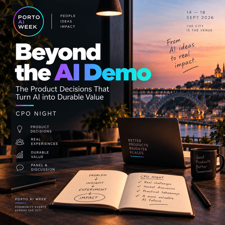Cartaz de Growth with AI Agents with Seth Ward - Squidgy AI (Part 2) em The Social Hub Porto