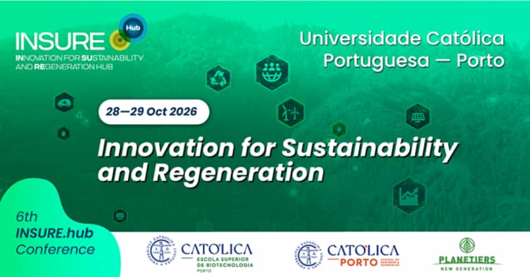Cartaz de Innovation, Sustainability and Regeneration em Universidade Católica do Porto