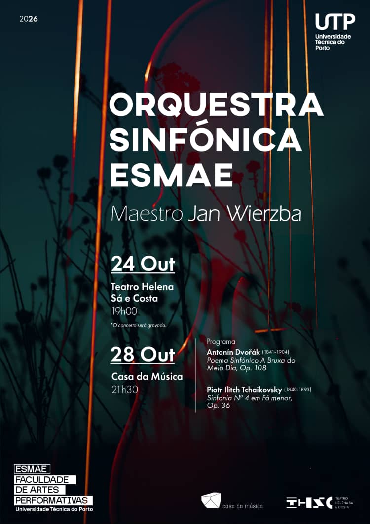 Cartaz de Orquestra Sinfónica da ESMAE em Casa da Música