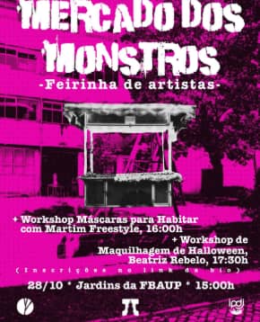 Cartaz de Mercado dos Monstros em Jardins da FBAUP