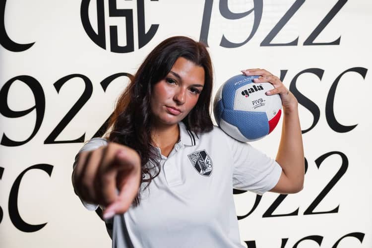 Cartaz de Estreia do Vitória SC no campeonato de voleibol feminino