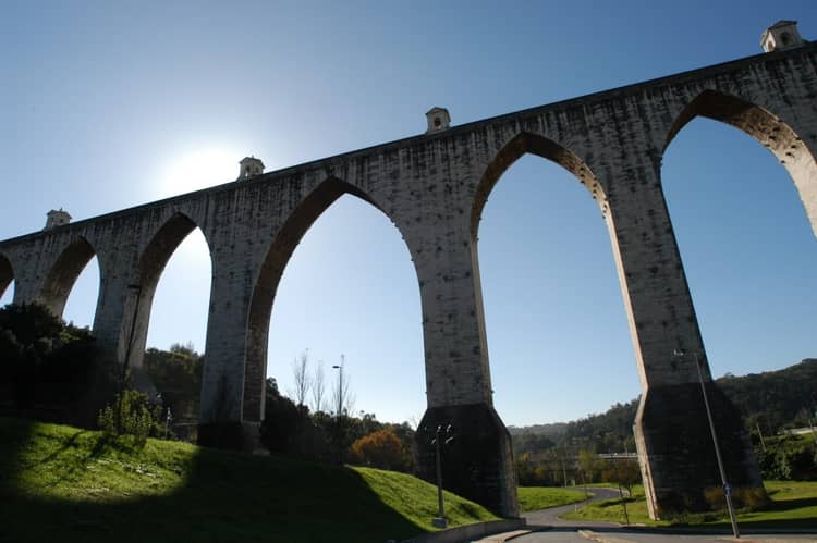 Cartaz de Visitas ao Aqueduto das Águas Livres em Museu da Água