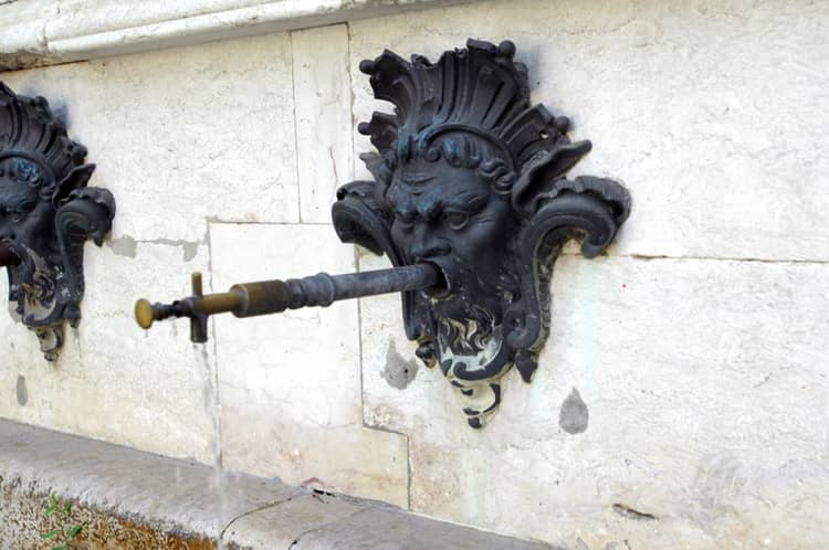 Cartaz de Chafarizes de Lisboa em Museu da Água