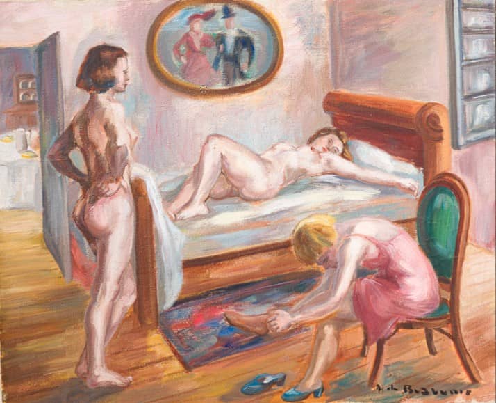 Cartaz de Hélène de Beauvoir em Colégio Almada Negreiros (Universidade Nova de Lisboa)