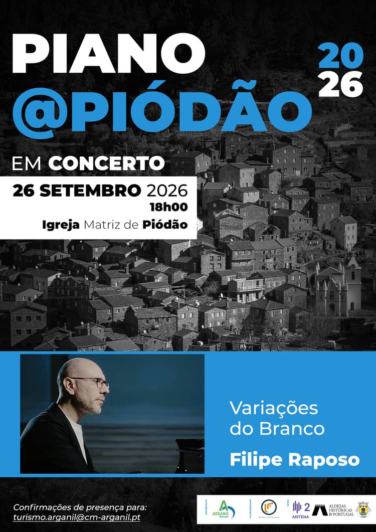 Cartaz de Piano Piódão 2026 em Piódão