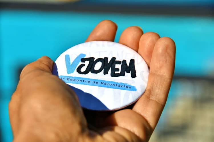 Cartaz de 1.º Encontro de Voluntários do Programa V Jovem Évora em Piscinas Municipais de Évora