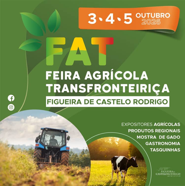 Cartaz de Terceira edição da FAT – Feira Agrícola Transfronteiriça em Mercado Municipal