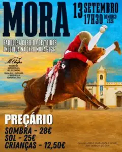 Cartaz de Corrida de Touros – ExpoMora 2026 em Parque Urbano de Mora