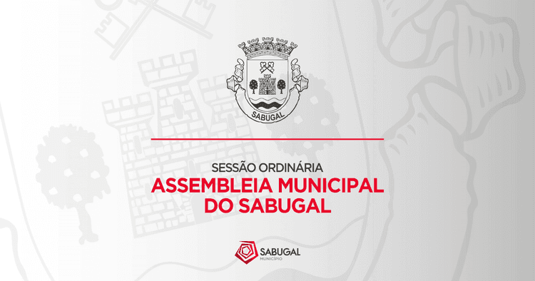 Cartaz de Sessão Ordinária da Assembleia Municipal em Auditório Municipal do Sabugal