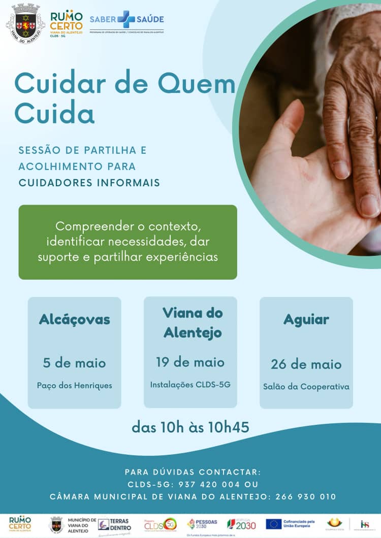 Cartaz de Cuidar de Quem Cuida: Sessões de Partilha e Acolhimento