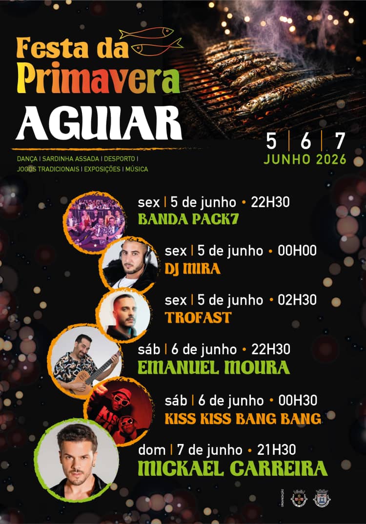 Cartaz de Festa da Primavera em Aguiar em Aguiar