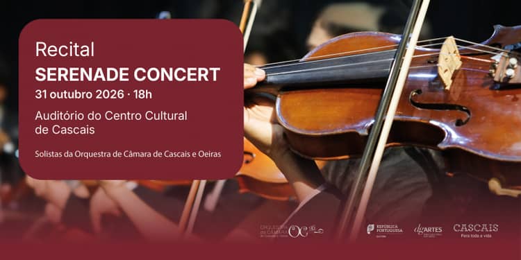 Cartaz de “Serenade Concert”, recital pela OCCO em Centro Cultural de Cascais