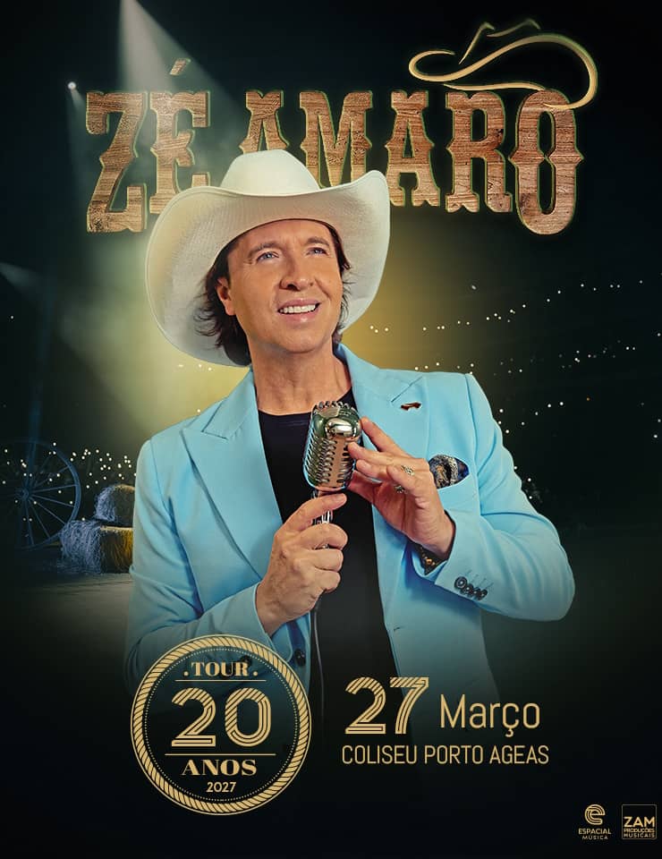 Cartaz de Zé Amaro - 20 Anos em Coliseu Porto Ageas — Sala Principal