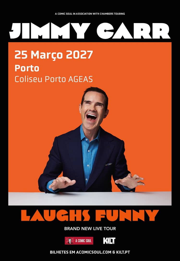 Cartaz de Jimmy Carr | Laughs Funny em Coliseu Porto Ageas — Sala Principal