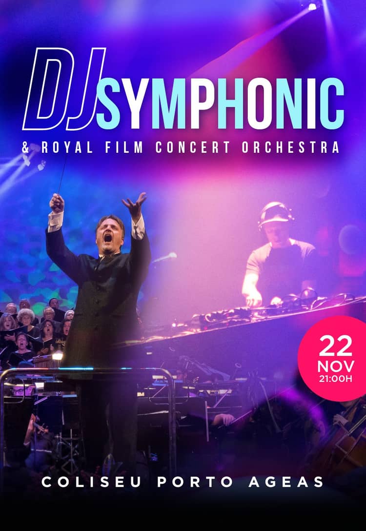Cartaz de DJ Symphonic & Royal Film Concert Orchestra em Coliseu Porto Ageas — Sala Principal