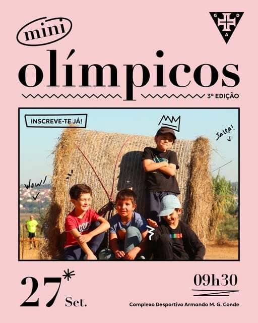 Cartaz de Mini Olímpicos em Complexo Desportivo Armando M. G. Conde