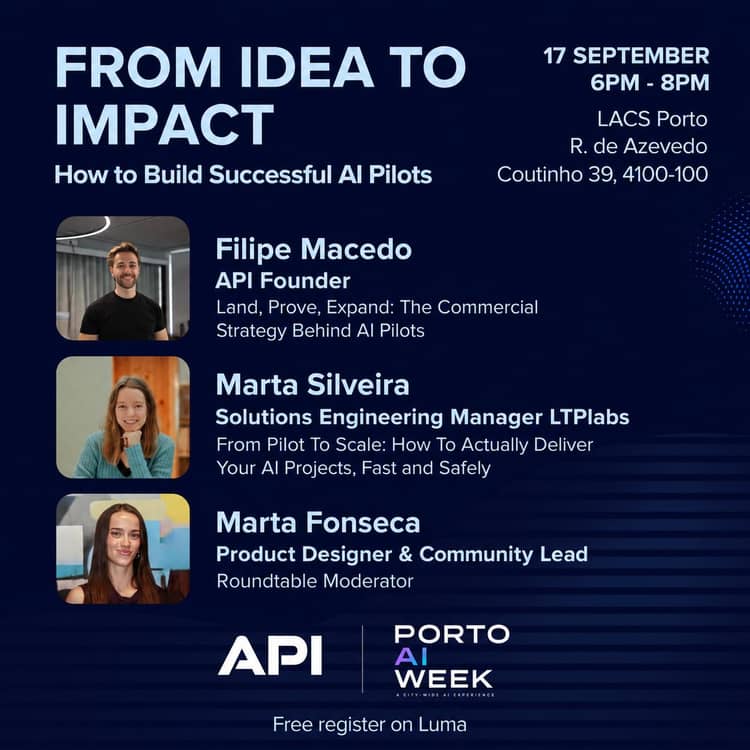 Cartaz de From Idea to Impact by API Portugal em LACS Porto