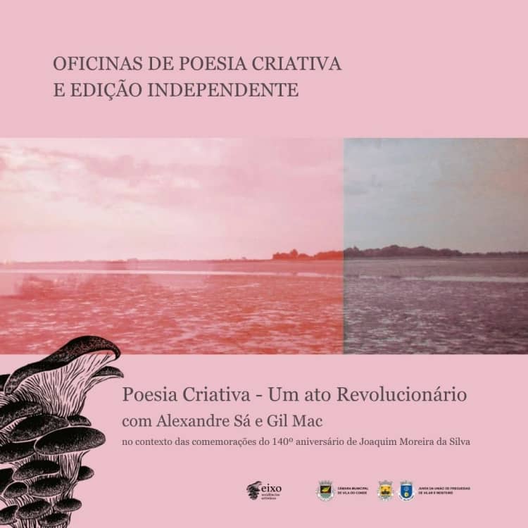 Cartaz de Poesia Criativa – Um Ato Revolucionário em Centro Municipal de Juventude de Vila do Conde