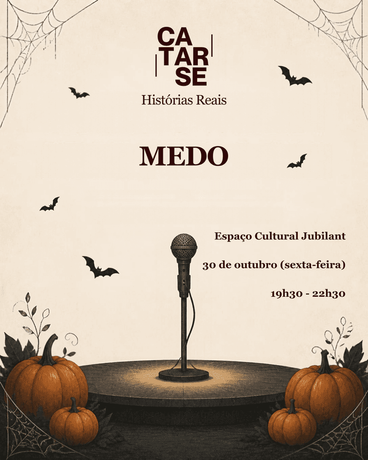 Cartaz de Catarse — Histórias Reais em Espaço Cultural Jubilant
