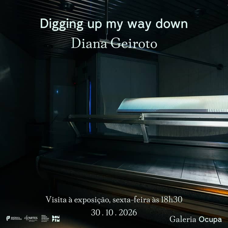 Cartaz de Visita guiada à exposição Digging up my way down em Galeria Ocupa