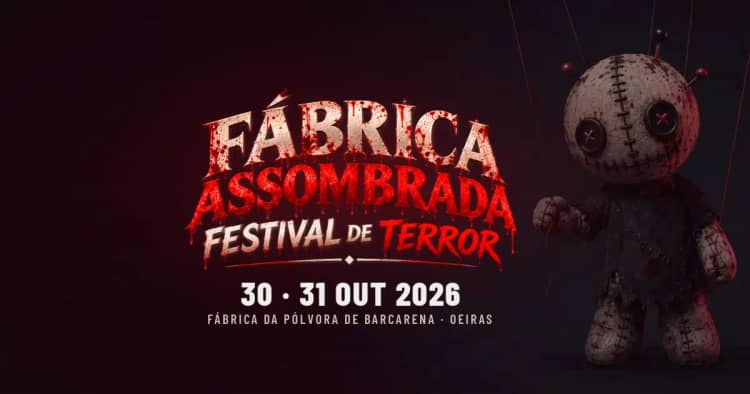 Cartaz de Festival de Terror em Oeiras — Fábrica da Pólvora de Barcarena
