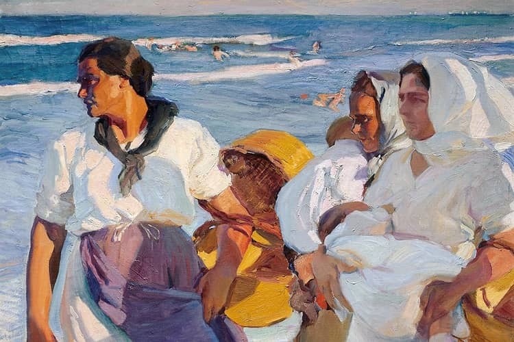 Cartaz de Joaquín Sorolla em Museu Nacional de Arte Contemporânea do Chiado