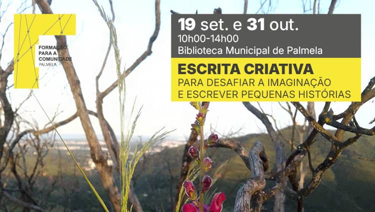Cartaz de Escrita Criativa — Bruxaria em Biblioteca Municipal de Palmela
