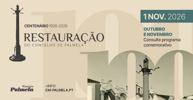 Cartaz de Centenário da Restauração do Concelho de Palmela